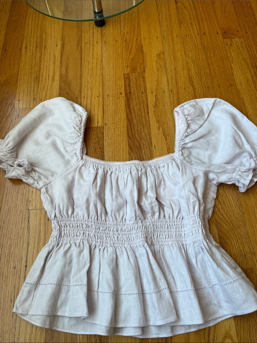 Aritiza Sunday Best Lilac Baby Doll Top